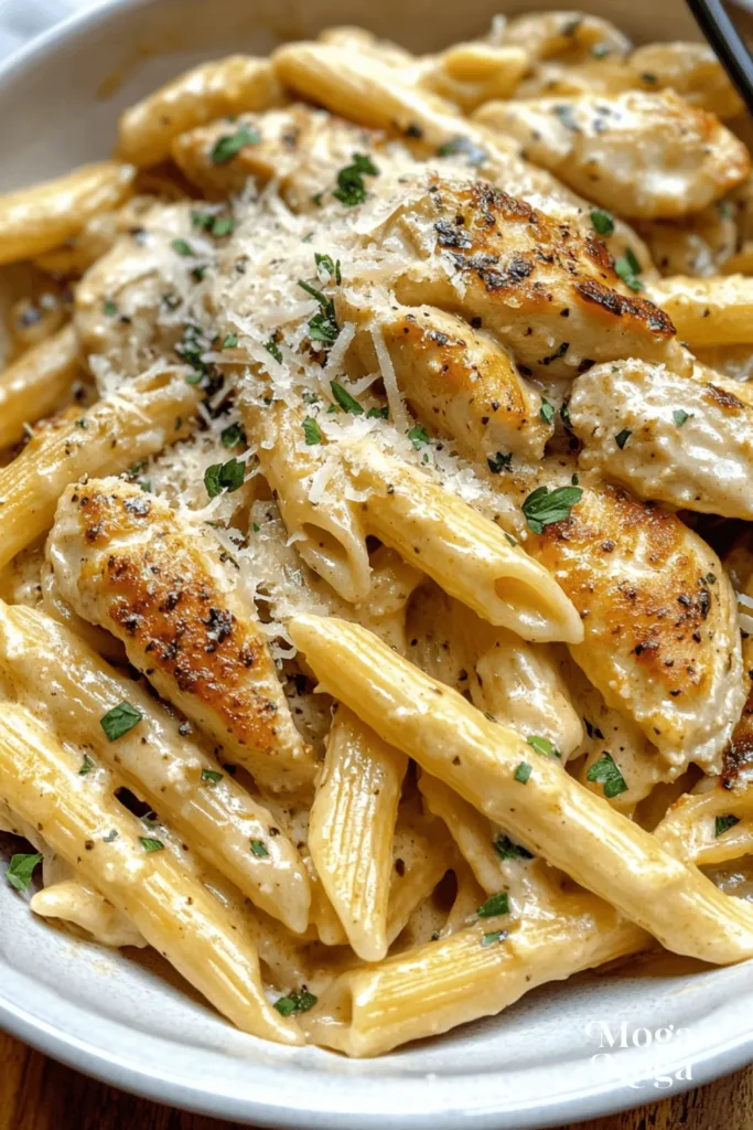 garlic parmesan chicken pasta-1