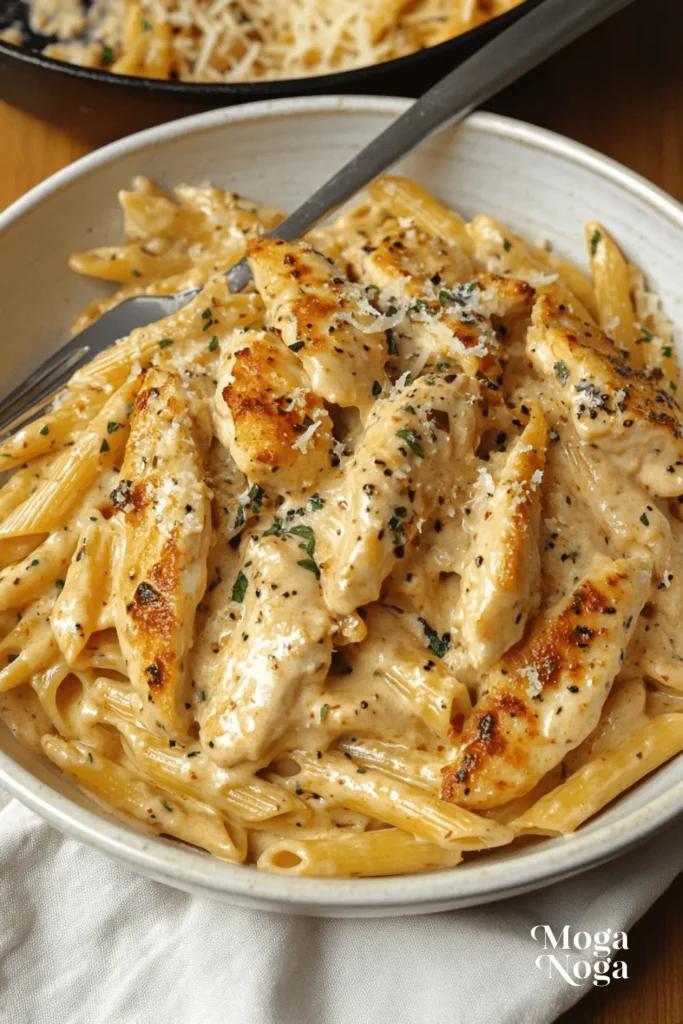 garlic parmesan chicken pasta-2