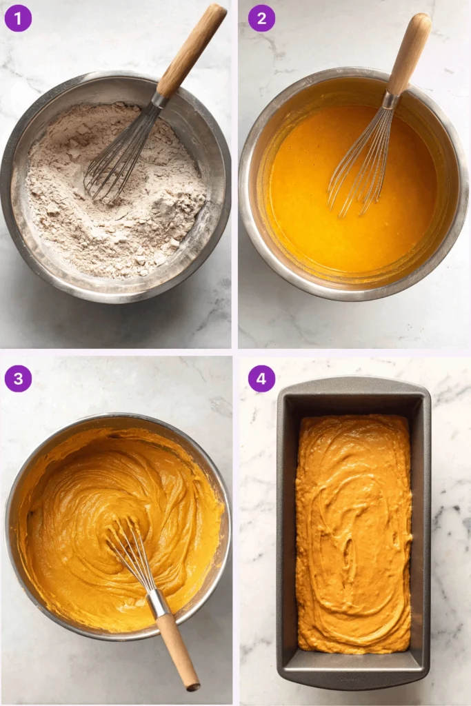 pumpkin bread-Instructions
