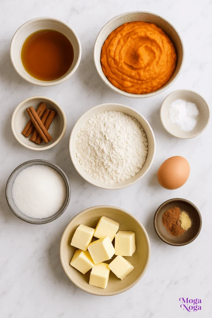 pumpkin coffee cake-Ingredients