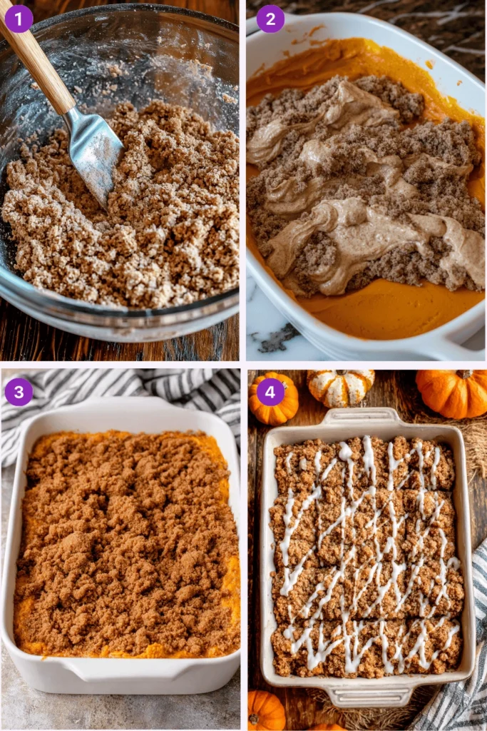 pumpkin coffee cake-Instructions