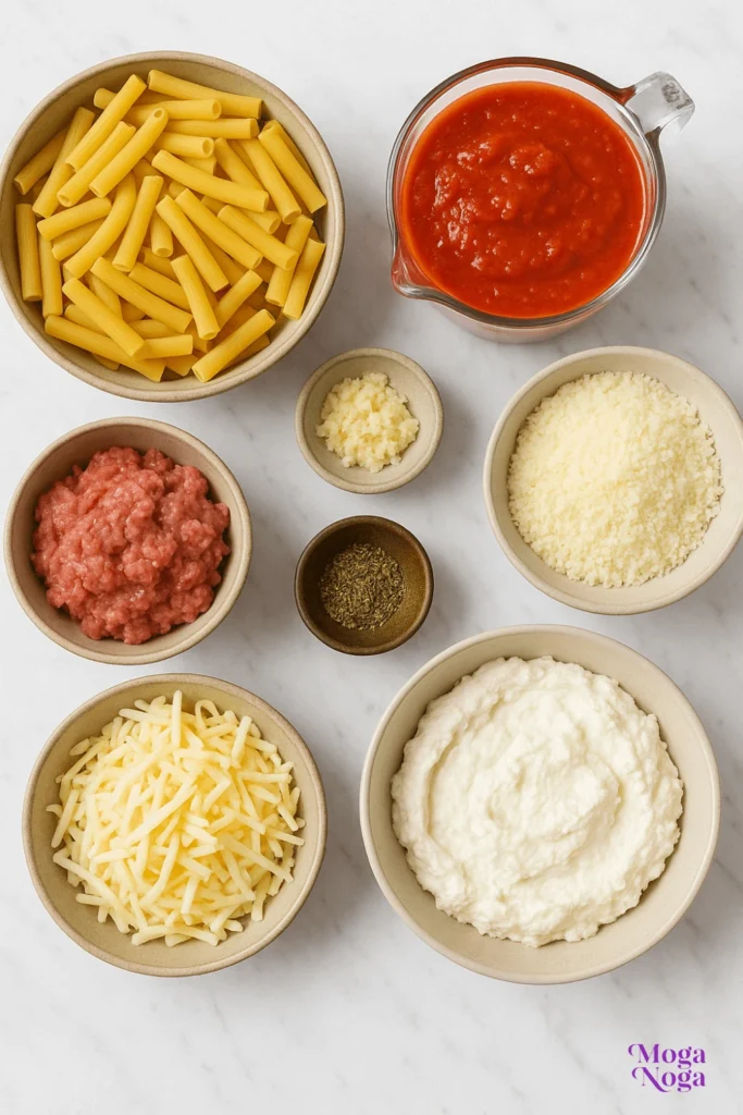 classic baked ziti-Ingredients
