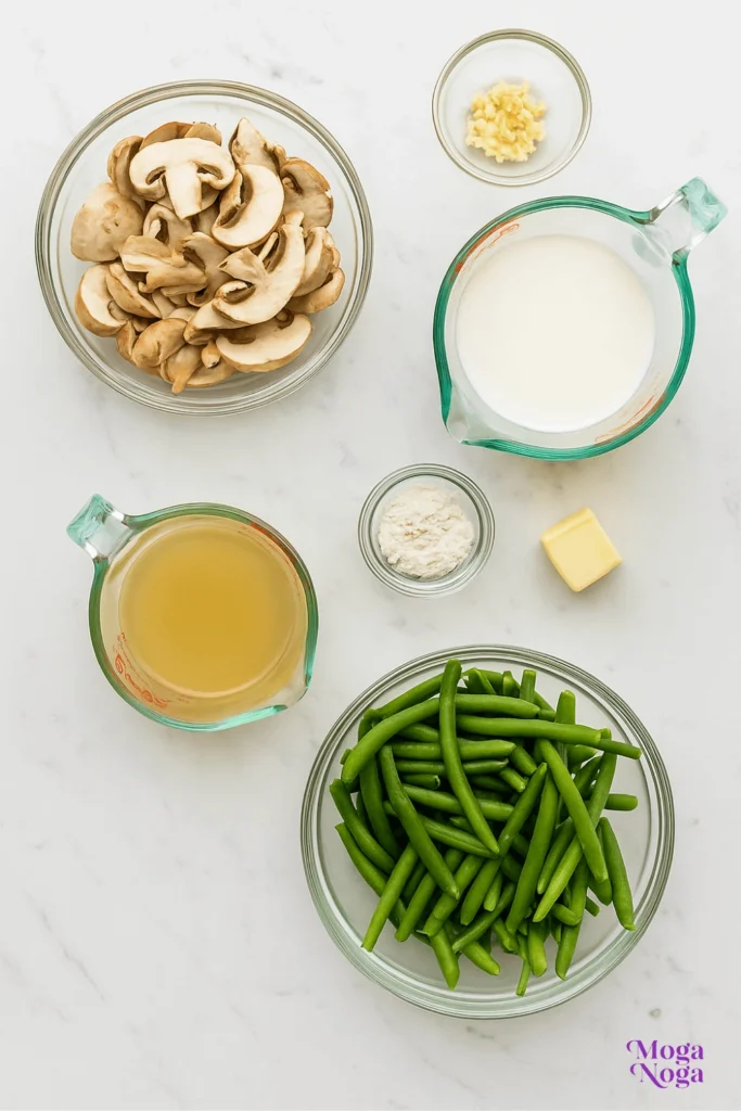 creamy green bean casserole-Ingredients