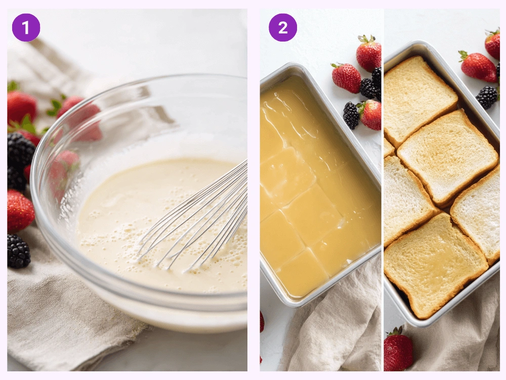 Crème Brûlée French Toast-steps