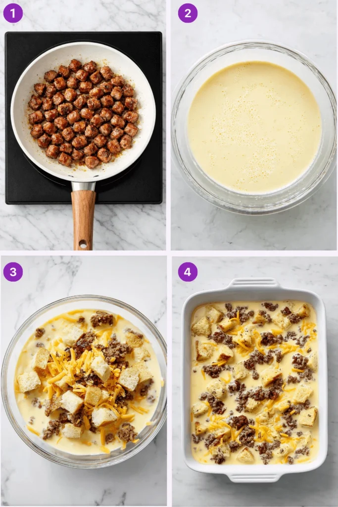 Sausage and Egg Casserole-steps