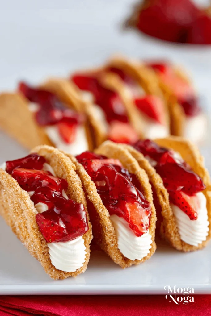Strawberry Crunch Cheesecake Tacos-2