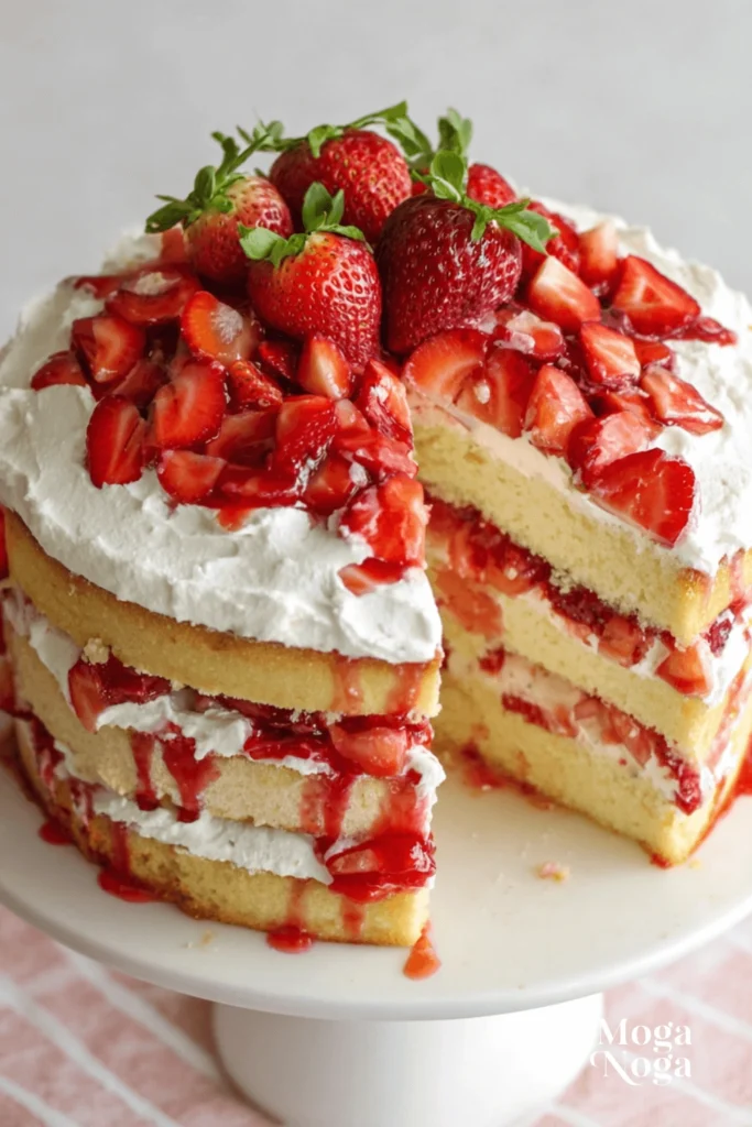 The Best Strawberry Shortcake Cake-1