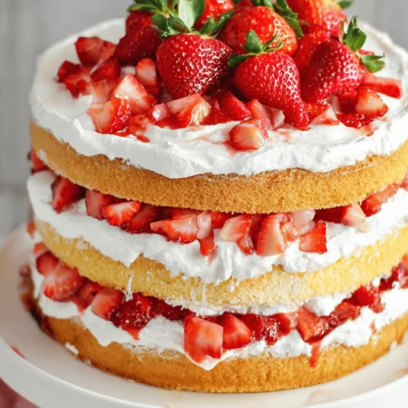 The Best Strawberry Shortcake Cake