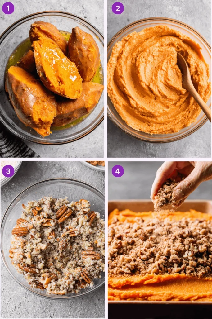 sweet potato casserole-Instructions