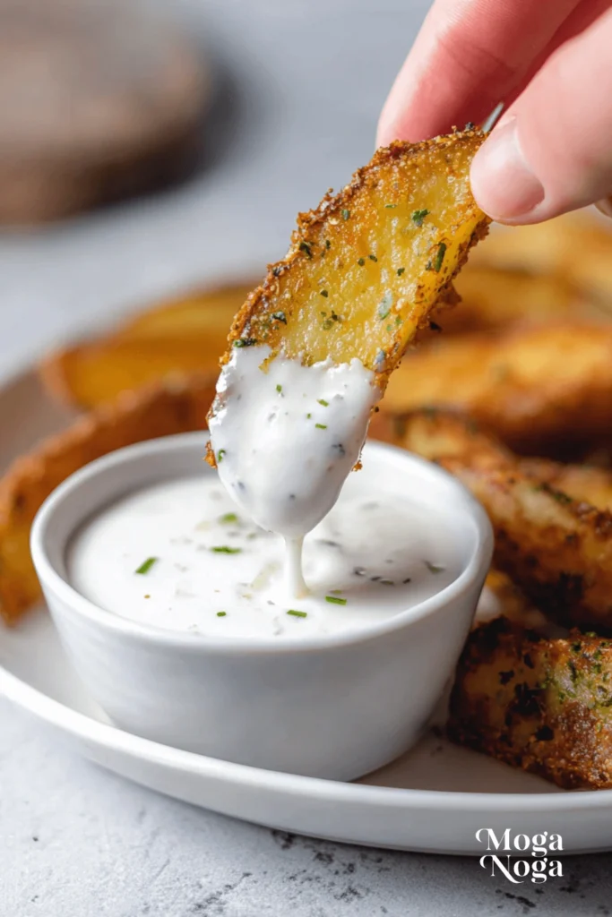 Baked Garlic Parmesan Potato Wedges-3