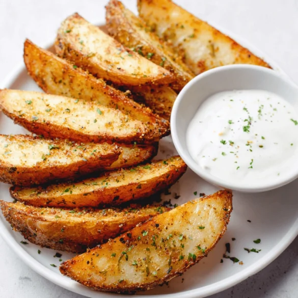 Baked Garlic Parmesan Potato Wedges