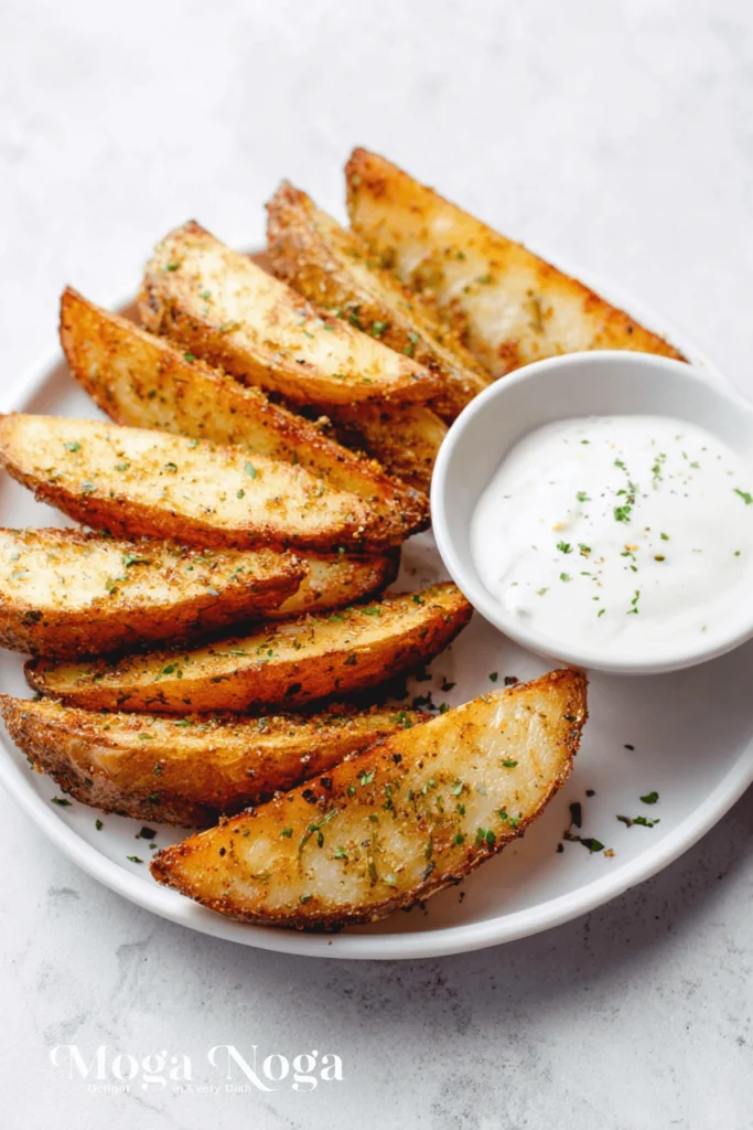 Baked Garlic Parmesan Potato Wedges