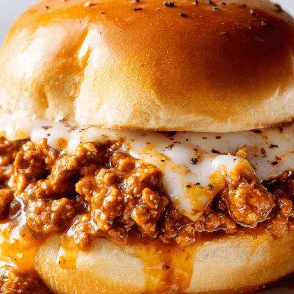 Cajun Chicken Sloppy Joes with Creamy Cheese Sauce