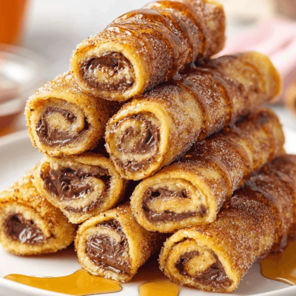 Cinnamon Roll French Toast Roll-Ups