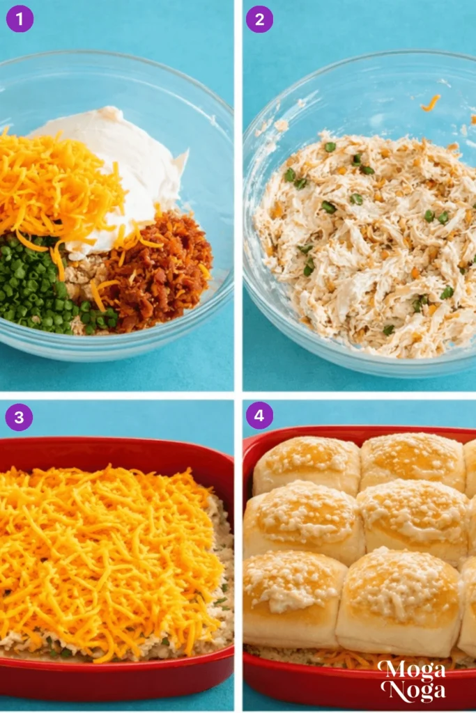 Crack Chicken Sliders-steps