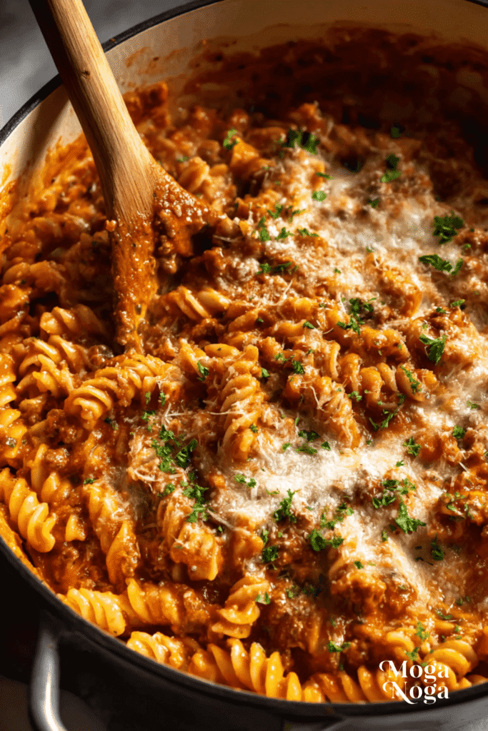 Creamy Beef Pasta Recipe-1