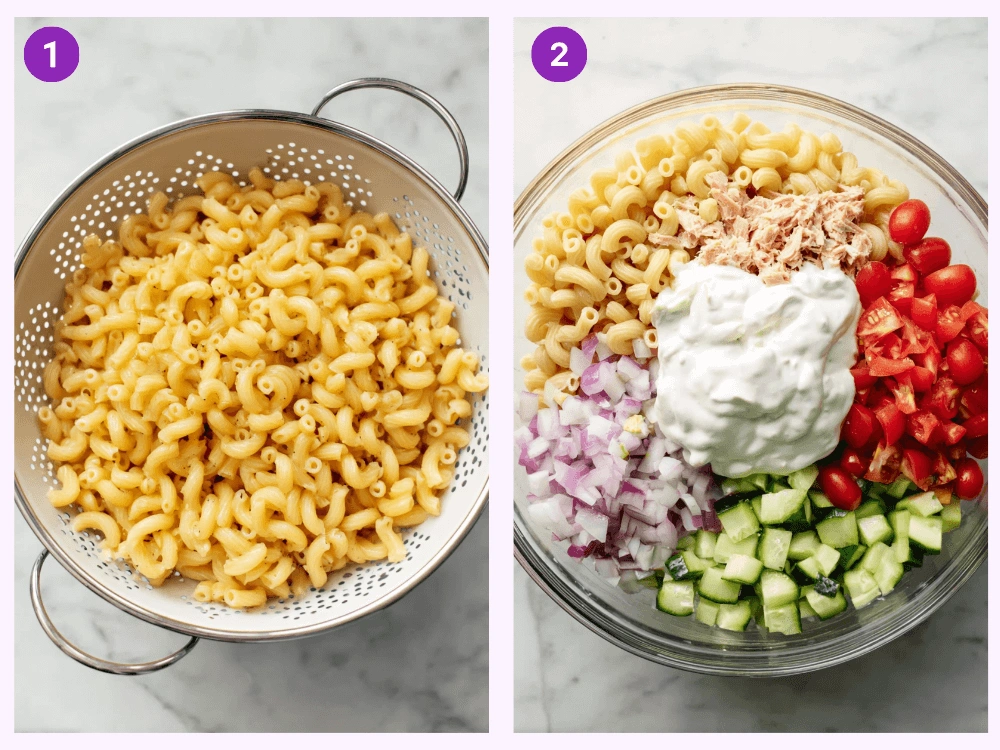 Creamy Pasta Salad-steps
