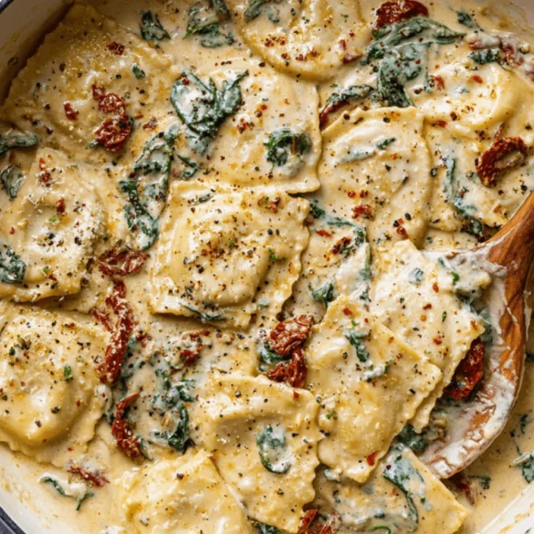 Creamy Tuscan Ravioli