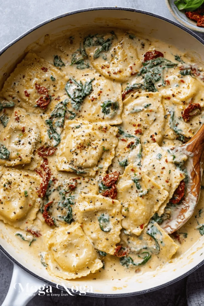 Creamy Tuscan Ravioli