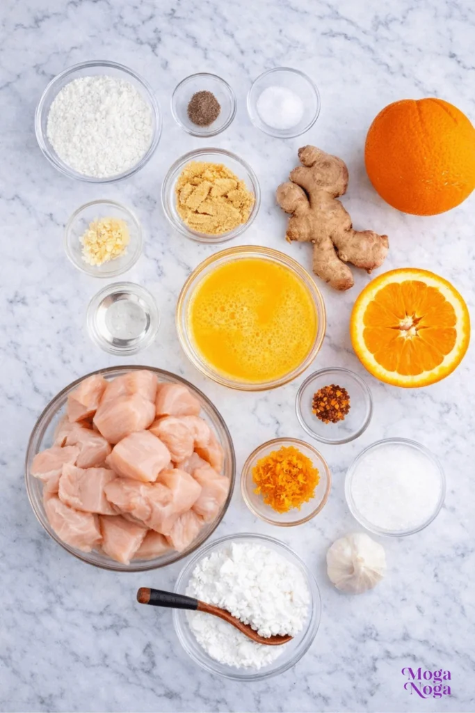 Crispy Orange Chicken-ingredients