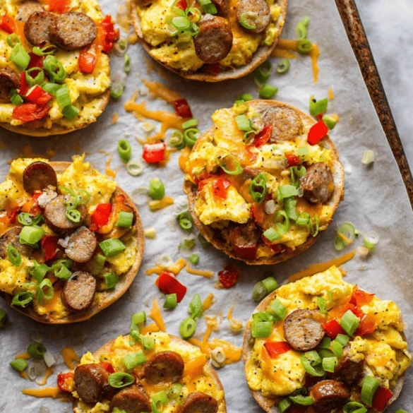 English Muffin Breakfast Pizza