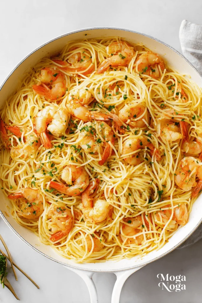 Garlic Butter Shrimp Scampi Pasta-1