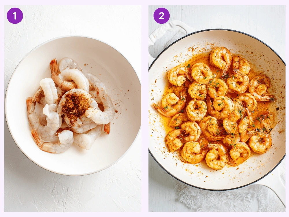 Garlic Butter Shrimp Scampi Pasta-steps