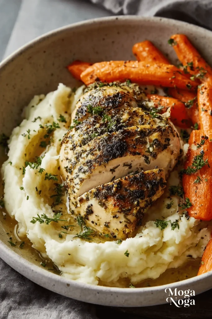 Garlic Herb Chicken & Carrot Plate-2