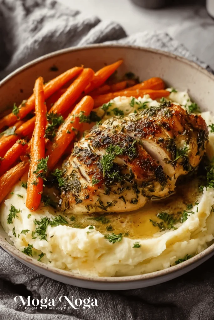 Garlic Herb Chicken & Carrot Plate