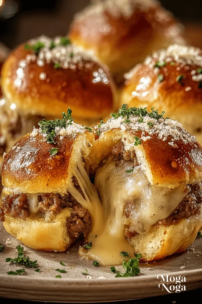 Garlic Parmesan Cheeseburger Bombs-1