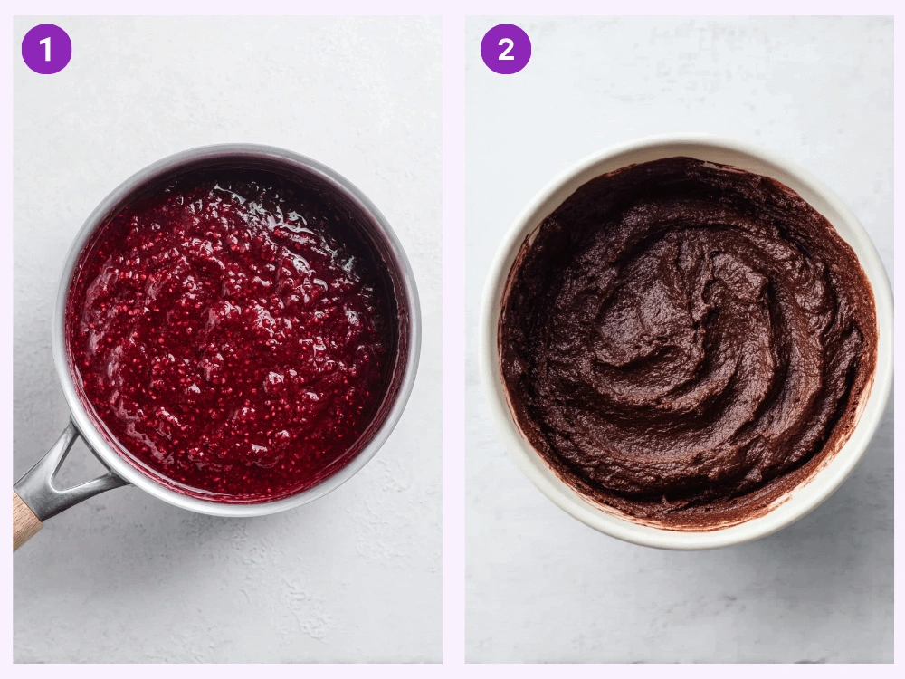 Heart Shaped Brownies-steps