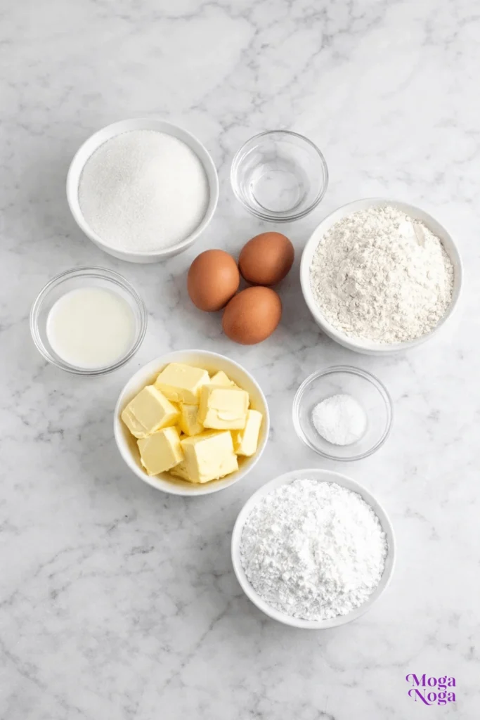 Heart-Shaped Sugar Cookies-ingredients