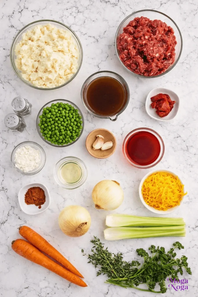 Homemade Shepherd’s Pie-ingredients