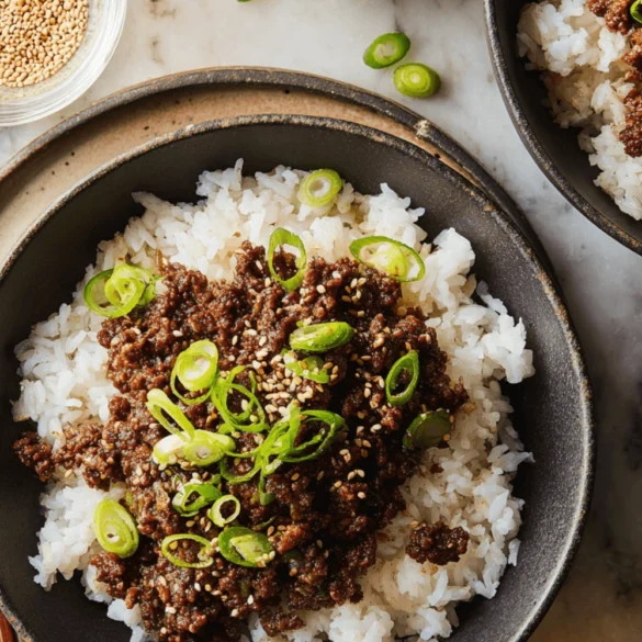 Korean Ground Beef Bowl