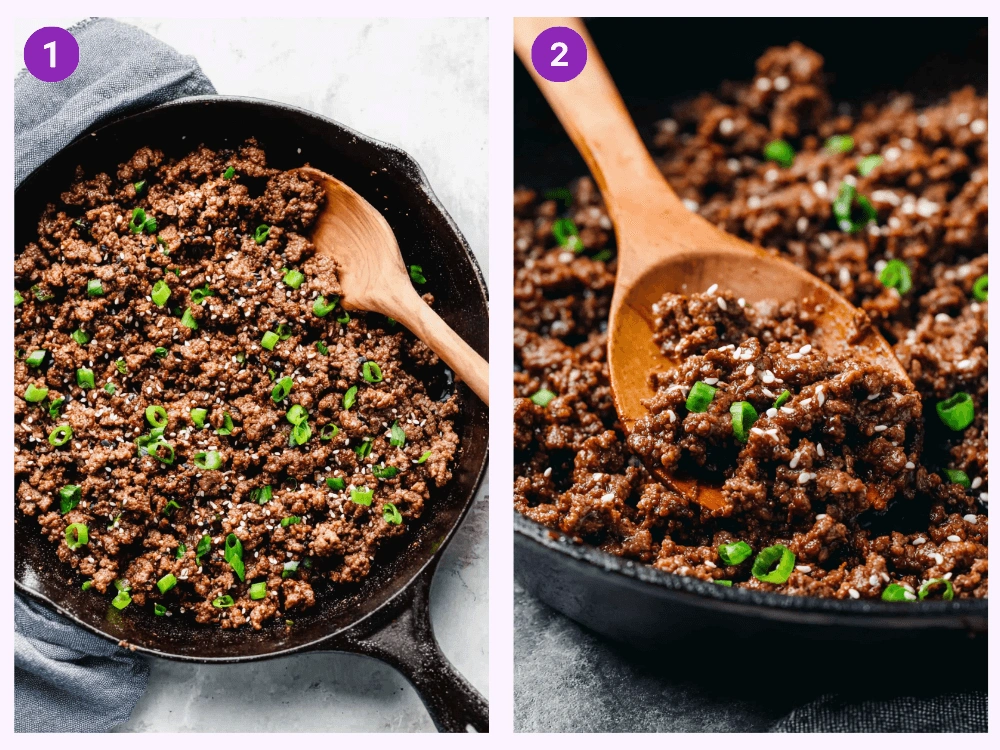 Korean Ground Beef Bowl-steps