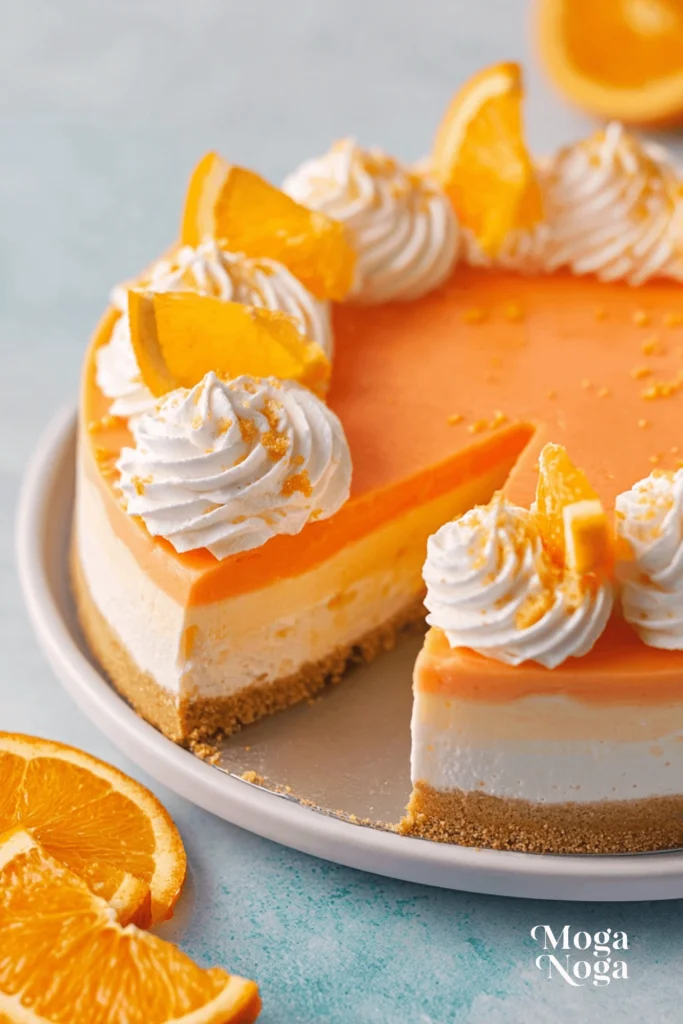 No-Bake Orange Creamsicle Cheesecake-1