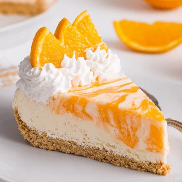 No-Bake Orange Creamsicle Cheesecake