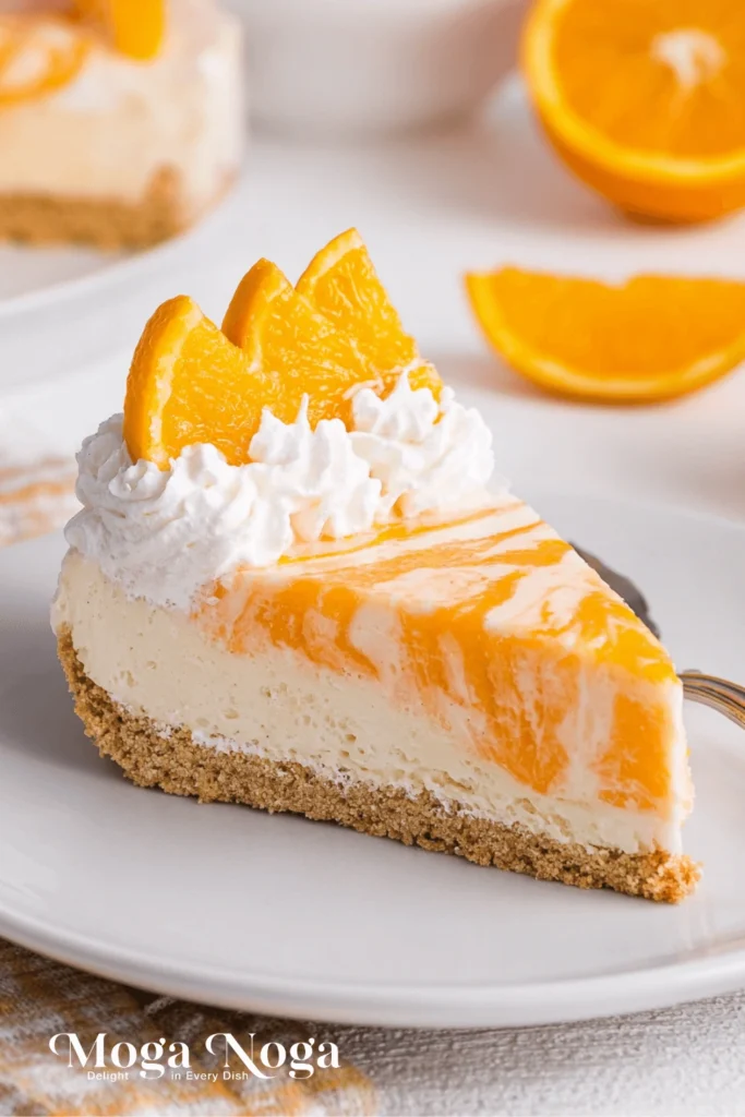 No-Bake Orange Creamsicle Cheesecake