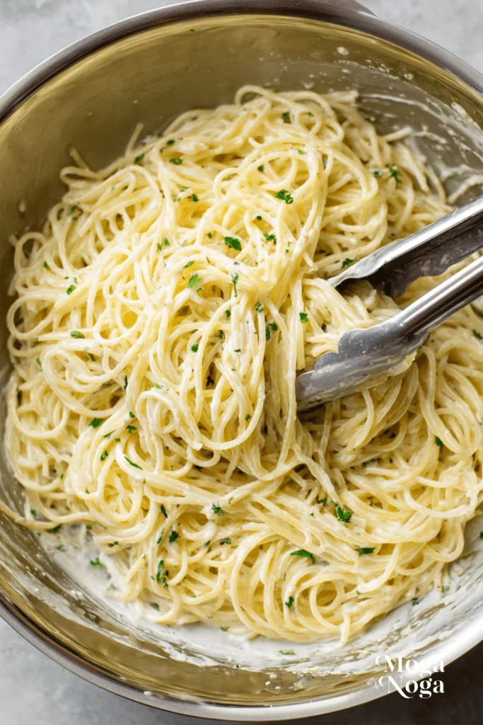One Pot Creamy Garlic Pasta-1
