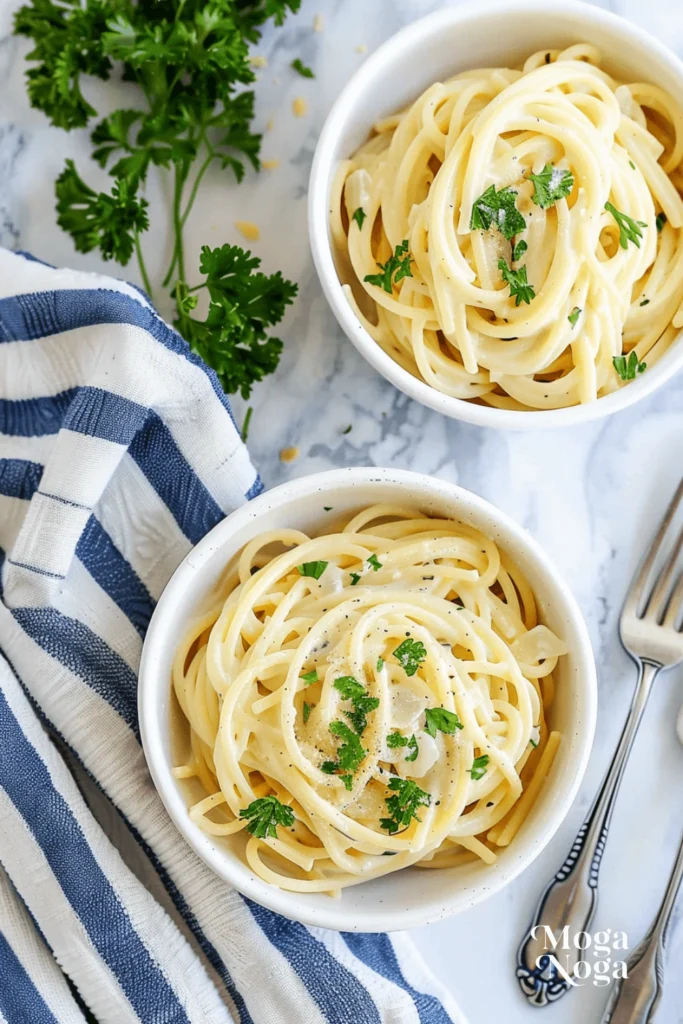 One Pot Creamy Garlic Pasta-2
