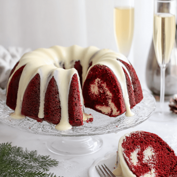 Red Velvet Cheesecake Swirl Cake