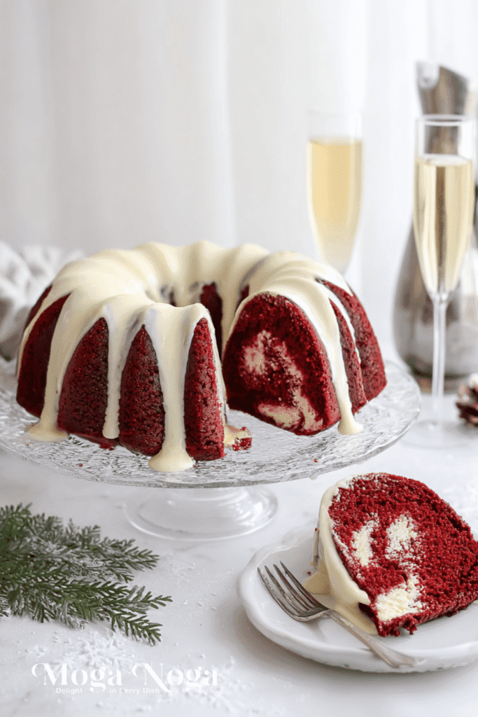 Red Velvet Cheesecake Swirl Cake