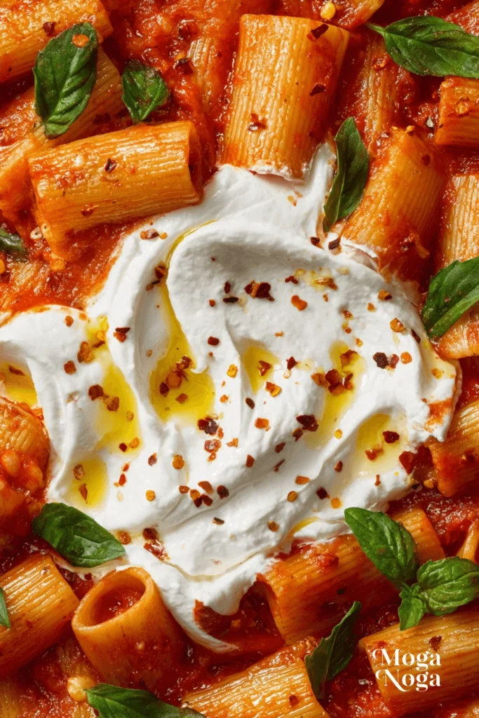 Spicy Burrata Rigatoni Recipe-1