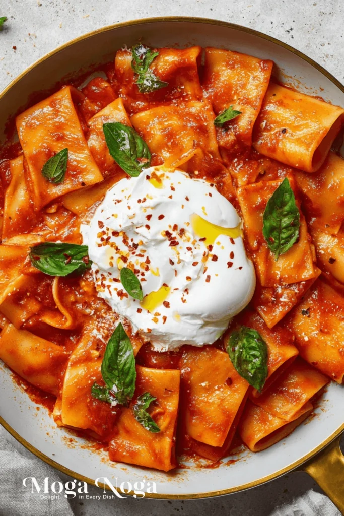 Spicy Burrata Rigatoni Recipe