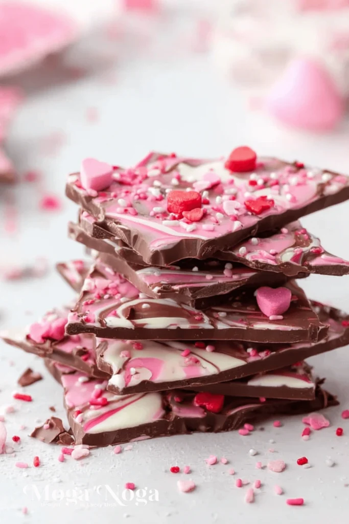 Valentine’s Chocolate Bark Recipe