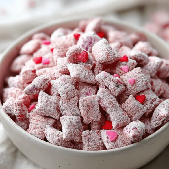 Valentine’s Day Muddy Buddies :Puppy Chow
