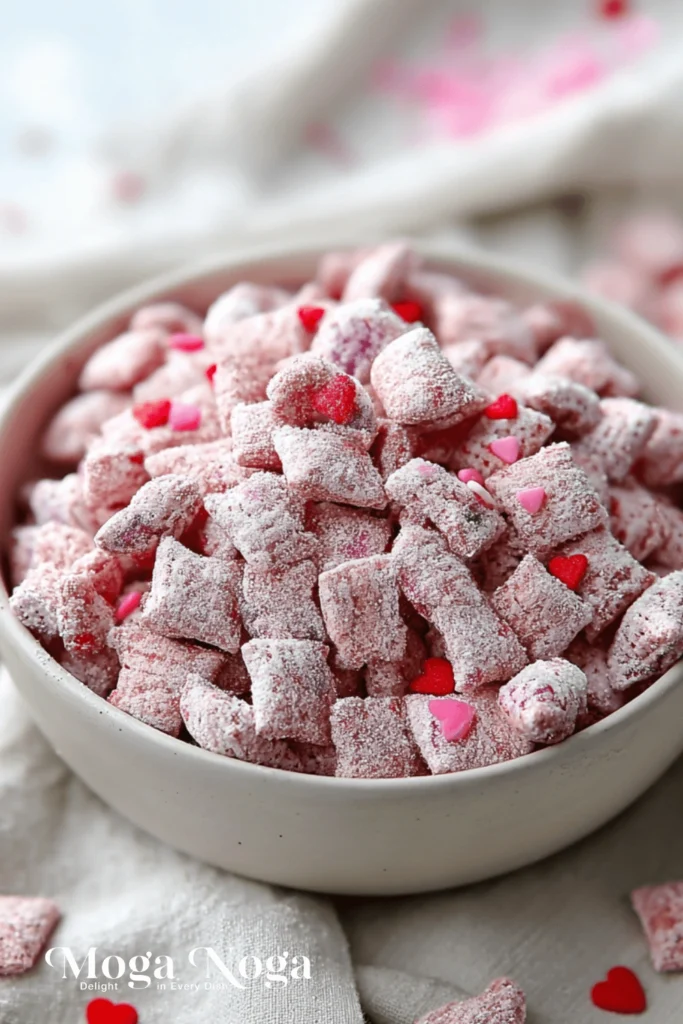 Valentine’s Day Muddy Buddies :Puppy Chow