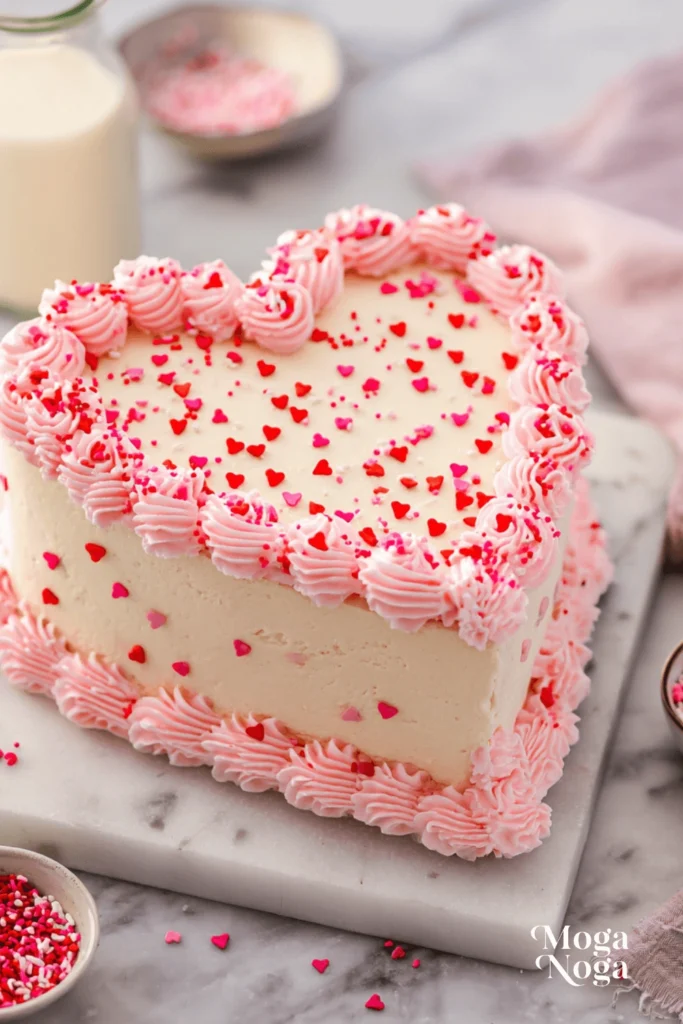 Valentine’s Heart Red Velvet Cake-2