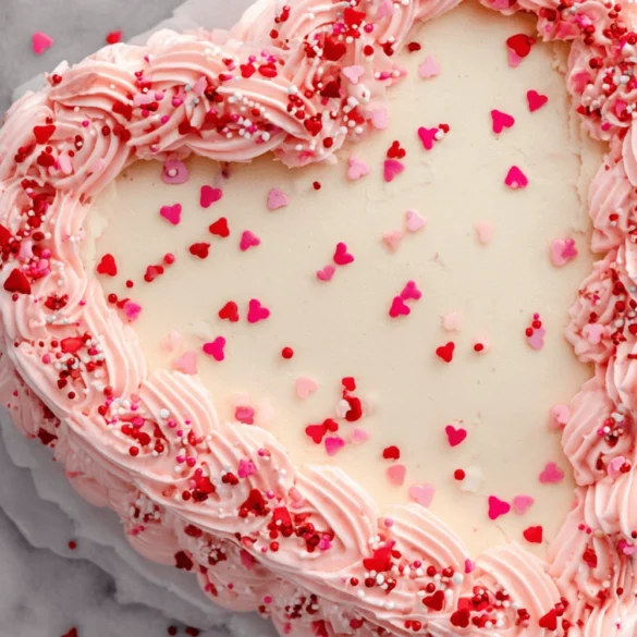 Valentine’s Heart Red Velvet Cake