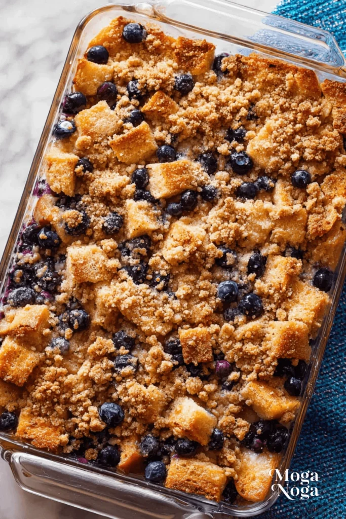 blueberry french toast casserole-2